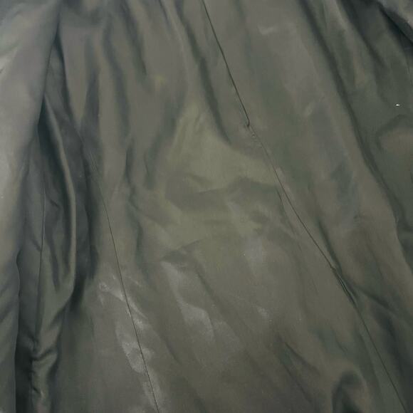 Marvin Richards Wool Button front Longline Coat Jacket Size L Large Black - Picture 4 of 8